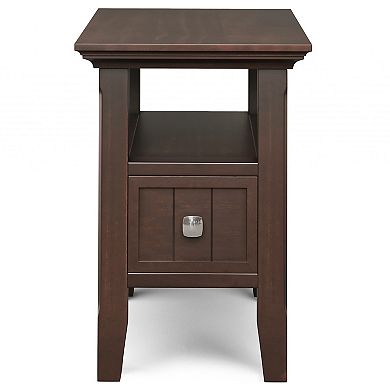 Simpli Home Acadian Narrow 1 Shelf End Table