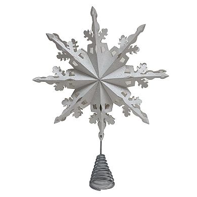 St. Nicholas Square LED Paper Snowflake Tree Topper