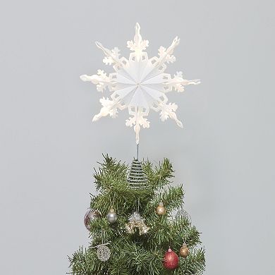 St. Nicholas Square LED Paper Snowflake Tree Topper