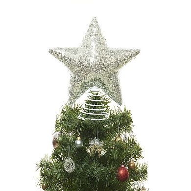 St. Nicholas Square Plush Sequin Star Christmas Tree Topper