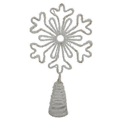 St. Nicholas Square Neon LED Snowflake Tree Topper