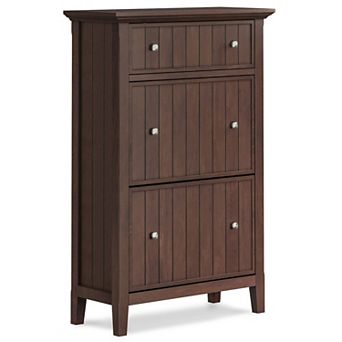 Simpli Home Acadian Entryway Shoe Storage Cabinet