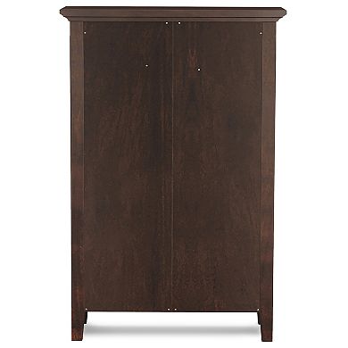 Simpli Home Acadian Entryway Shoe Storage Cabinet
