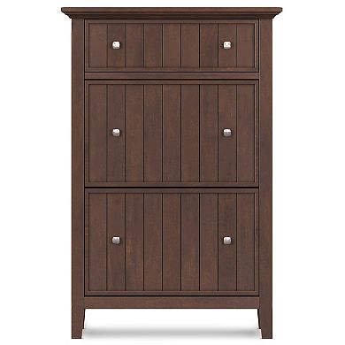 Simpli Home Acadian Entryway Shoe Storage Cabinet