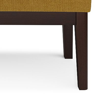 Simpli Home Carlson Small Padded Ottoman Bench