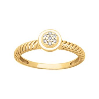 Love Always 10k Gold Diamond Accent Spiral-Shank Ring