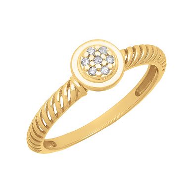 Love Always 10k Gold Diamond Accent Spiral-Shank Ring
