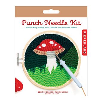 Kikkerland Punch Needle Kit Mushroom