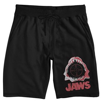 Men's Jaws Open Shark Mouth Pajama Shorts
