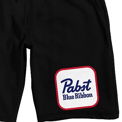 Men's Pabst Blue Ribbon Logo Pajama Shorts
