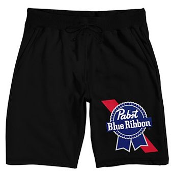 Men's Pabst Blue Ribbon Logo Pajama Shorts