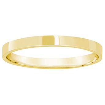 Alyson Layne Men's 10k Gold Flat Wedding Band