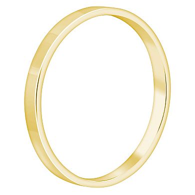 Alyson Layne Men's 10k Gold Flat Wedding Band