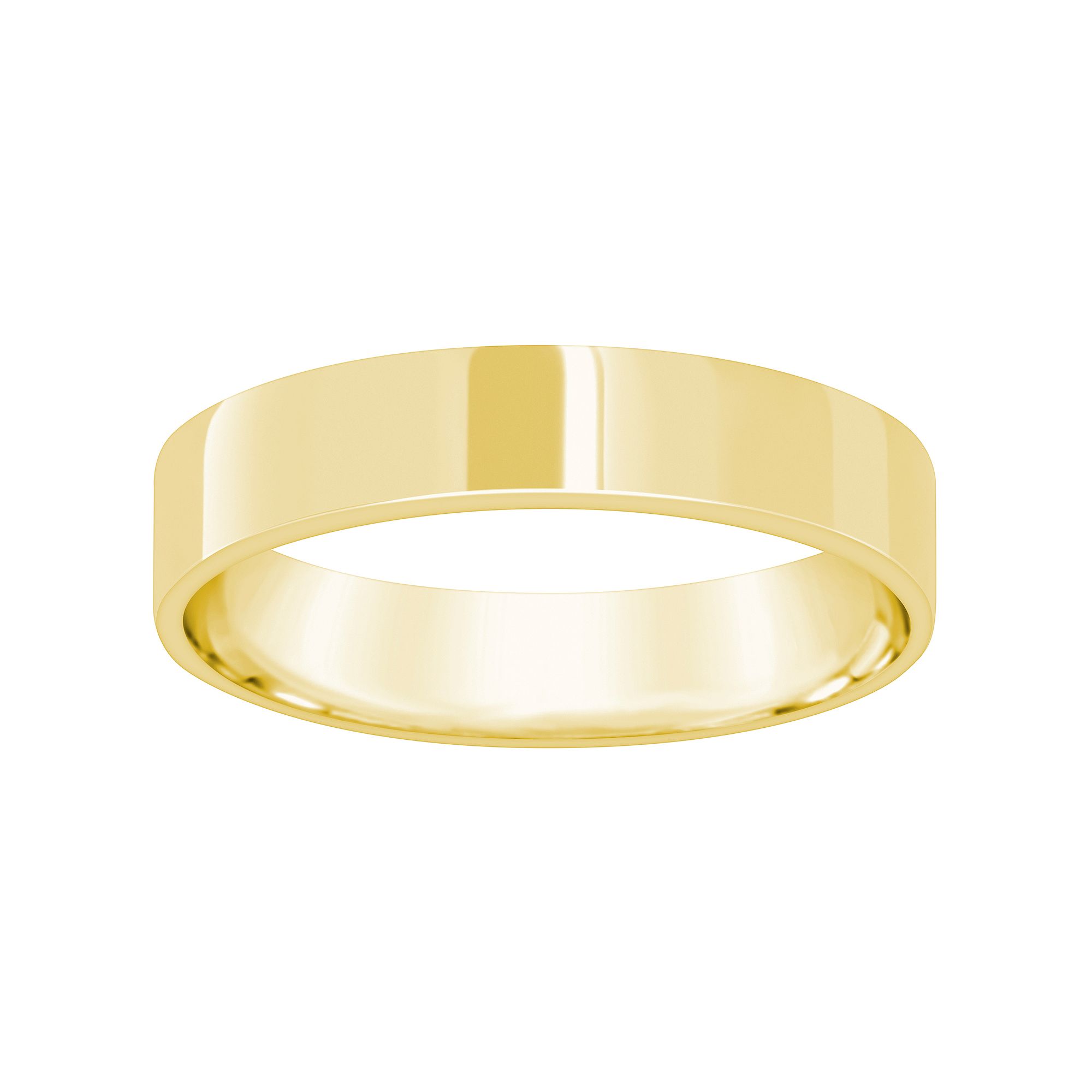 Alyson Layne Mens 10k Gold Flat Wedding Band