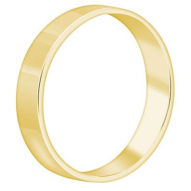 Alyson Layne Men's 10k Gold Flat Wedding Band
