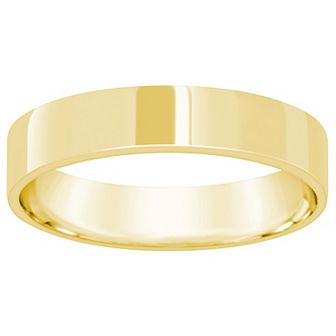 Alyson Layne Men's 14k Gold Flat Wedding Band