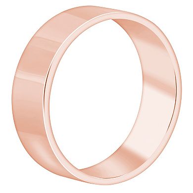 Alyson Layne 14k Rose Gold Flat Wedding Band