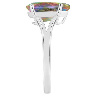 Alyson Layne Sterling Silver Pear Shape Mystic Topaz Ring