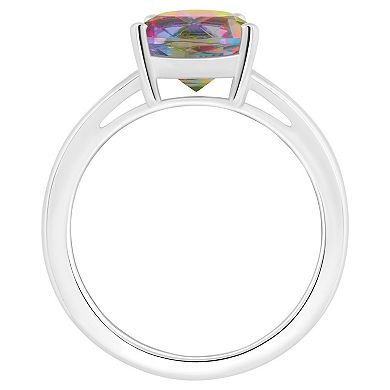 Alyson Layne Sterling Silver Pear Shape Mystic Topaz Ring