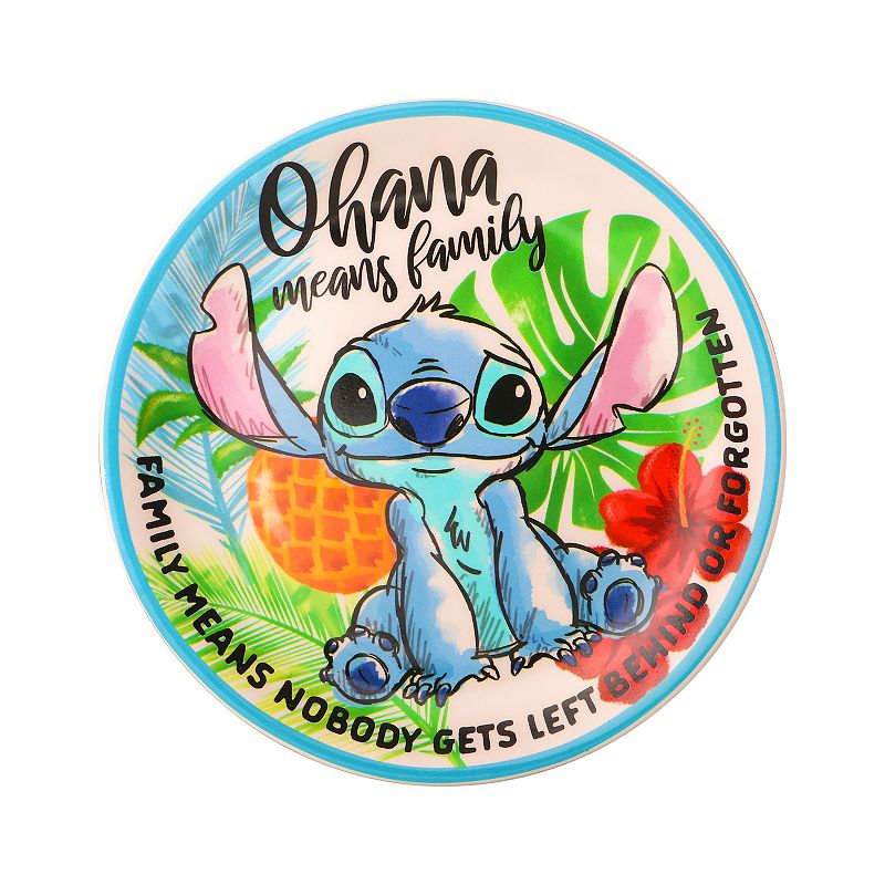 Disney's Lilo & Stitch Stitch "Ohana" Jewelry Trinket Tray, Women's, Multi None