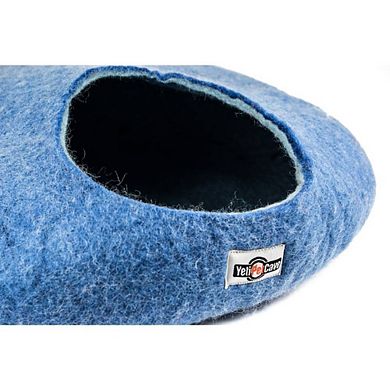 Yeti Pet Cave Pet Bed For Cats And Small Dogs, 100% New Zealand Wool