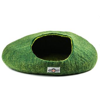 Yeti Pet Cave Pet Bed For Cats And Small Dogs, 100% New Zealand Wool