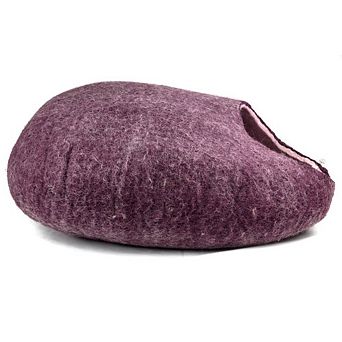 Yeti Pet Cave Pet Bed For Cats And Small Dogs, 100% New Zealand Wool