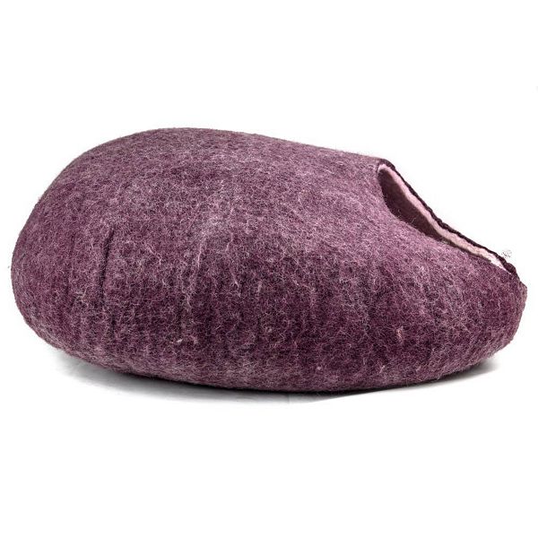 Yeti Pet Cave Pet Bed For Cats And Small Dogs, 100% New Zealand Wool