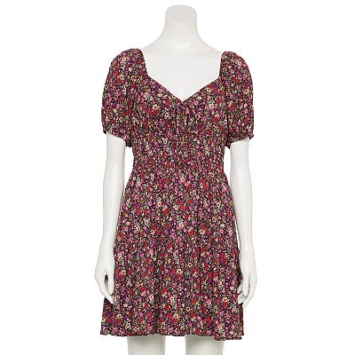 Kohls black floral dress clearance