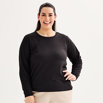 Plus Size Tek Gear® Essential Soft Long Sleeve Tee