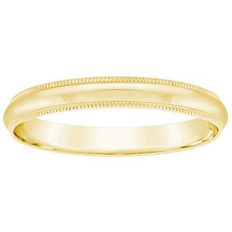Alyson Layne Men's 18k Gold Milgrain Wedding Band