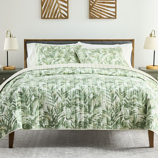 Sonoma Goods For Life® Printed Palm Quilt or Shams - Palm Print (FULL/QUEEN)