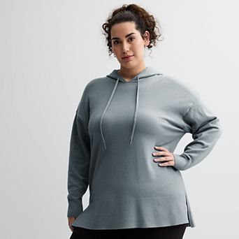 Plus Size Tek Gear® Tunic Hoodie Sweater