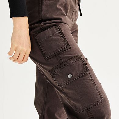 Juniors' SO High Waisted Baggy Cargo Jogger Pants