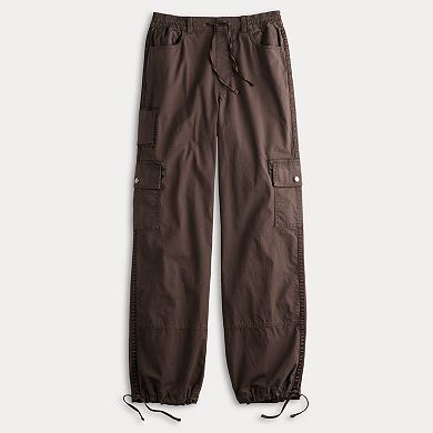 Juniors' SO High Waisted Baggy Cargo Jogger Pants