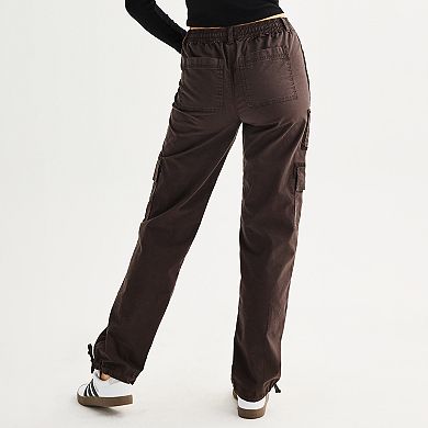 Juniors' SO High Waisted Baggy Cargo Jogger Pants