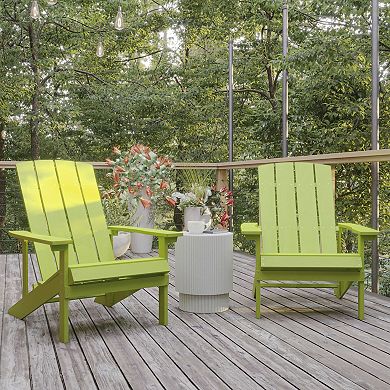 Flash Furniture Charlestown Adirondack Chair 2-piece Set