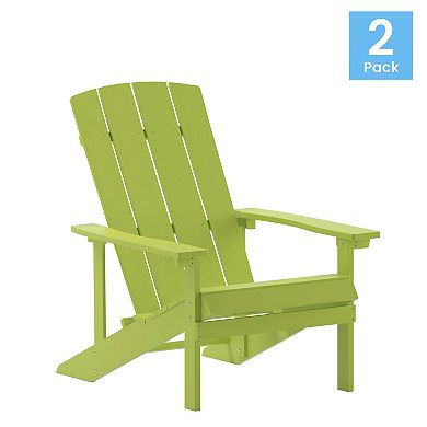 Flash Furniture Charlestown Adirondack Chair 2-piece Set