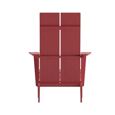Flash Furniture Sawyer Slat Back Adirondack Chair 2-piece Set