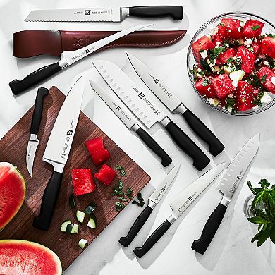 Zwilling Four Star Hollow Edge Santoku Knife