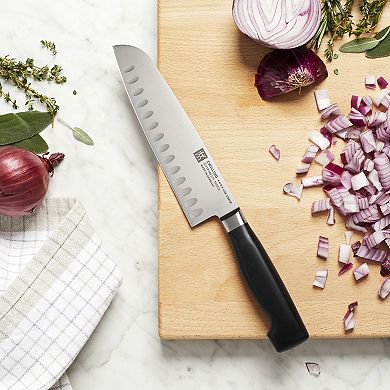 Zwilling Four Star Hollow Edge Santoku Knife
