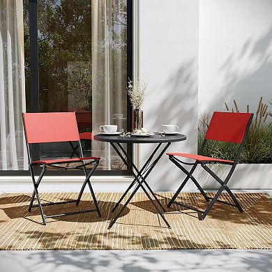 Flash Furniture Brazos Indoor / Outdoor Folding Chair 2-piece Set
