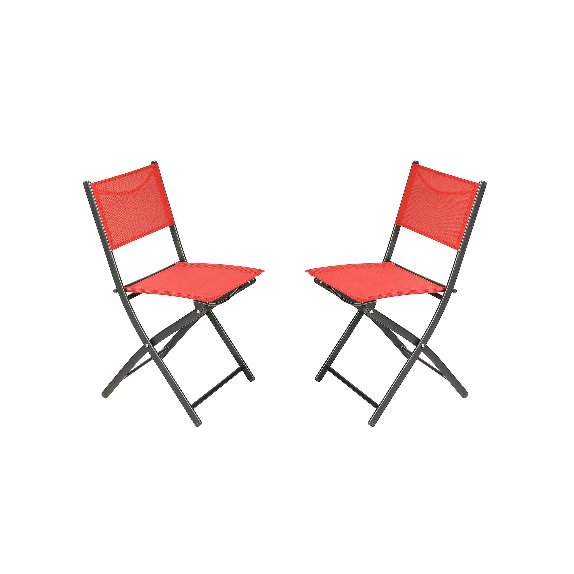 Flash Furniture Brazos Indoor / Outdoor Folding Chair 2-piece Set, Red
