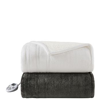 Serta Plush to Sherpa Heated Electric Blanket