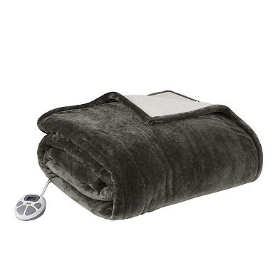 Serta Plush to Sherpa Heated Electric Blanket