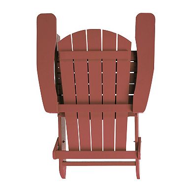 Flash Furniture Charlestown Folding Adirondack Chair 4-piece Set