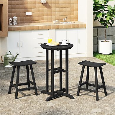 Westintrends 3-piece Outdoor/patio Counter Bistro Set