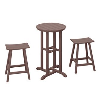 Westintrends 3 pc Outdoor/patio Counter Bistro Set