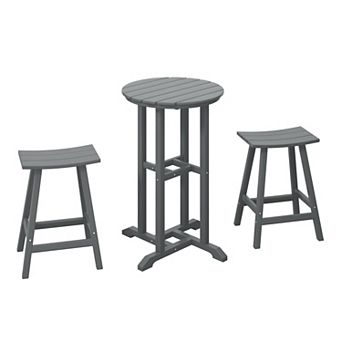 Westintrends 3 pc Outdoor/patio Counter Bistro Set