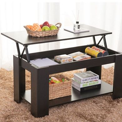 Modern Wood Coffee Table With Lift Tabletop